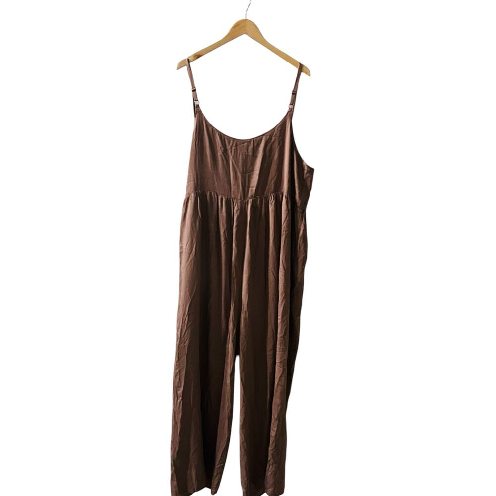 Heyson All Day Full Wide Leg Button Down Jumpsuit Size 2XL NWT - Picture 3 of 10